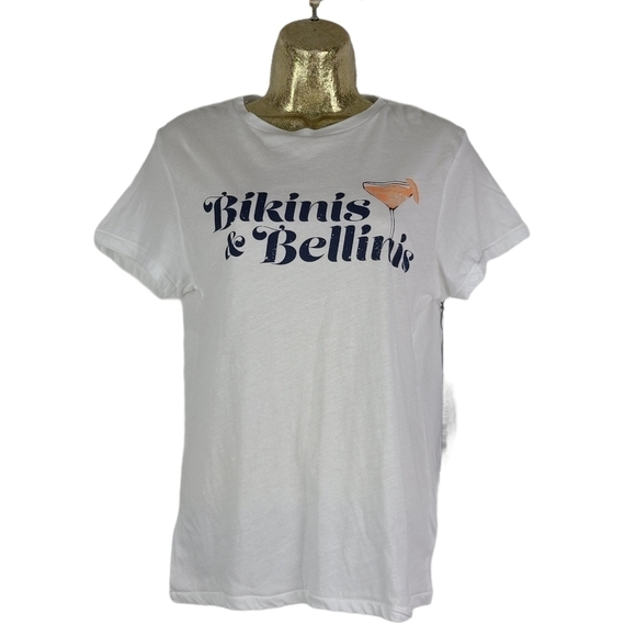 NWT Wildfox Bikinis & Bellinis‎ White T-Shirt XS - Picture 2 of 5